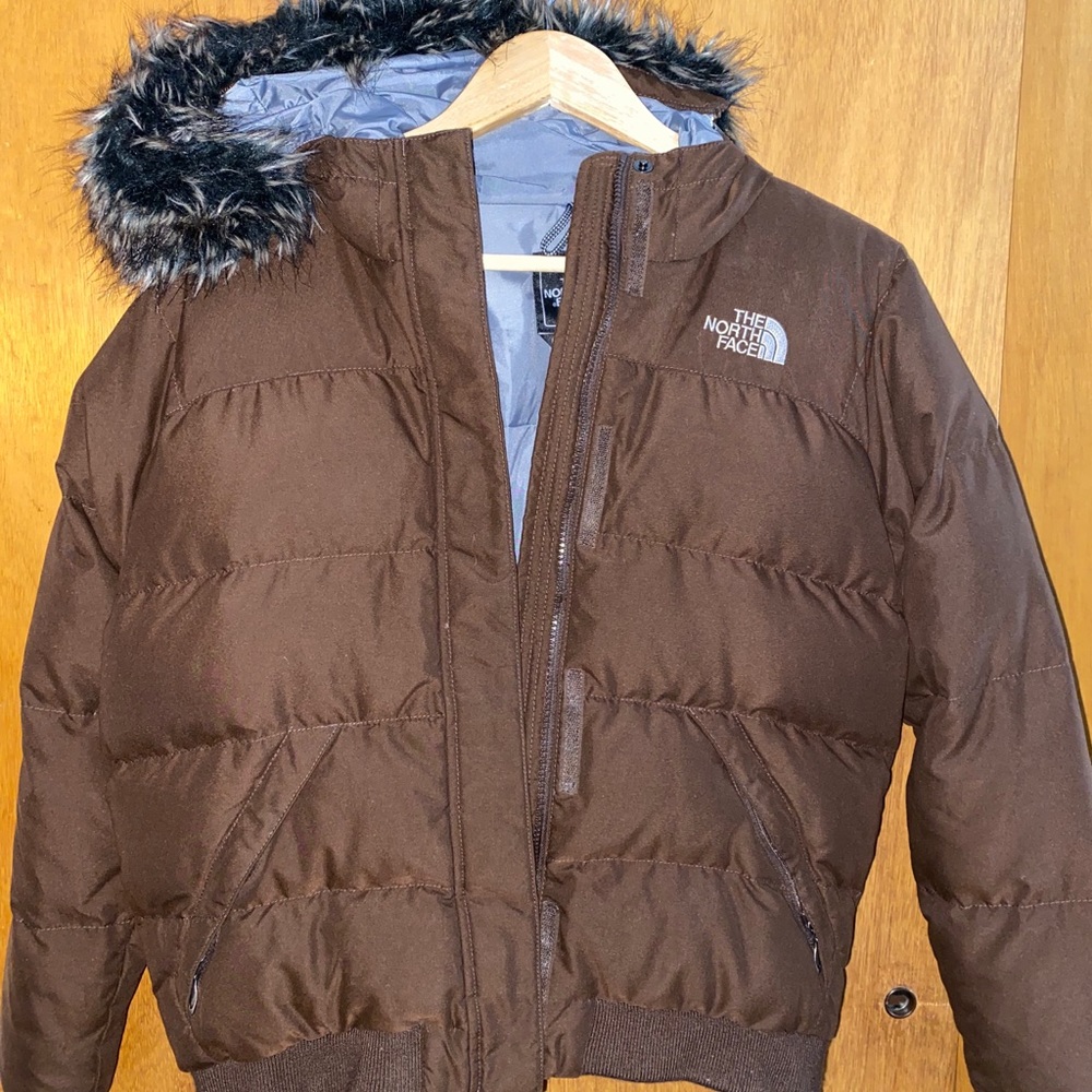The North Face Brown Puffer Jacket